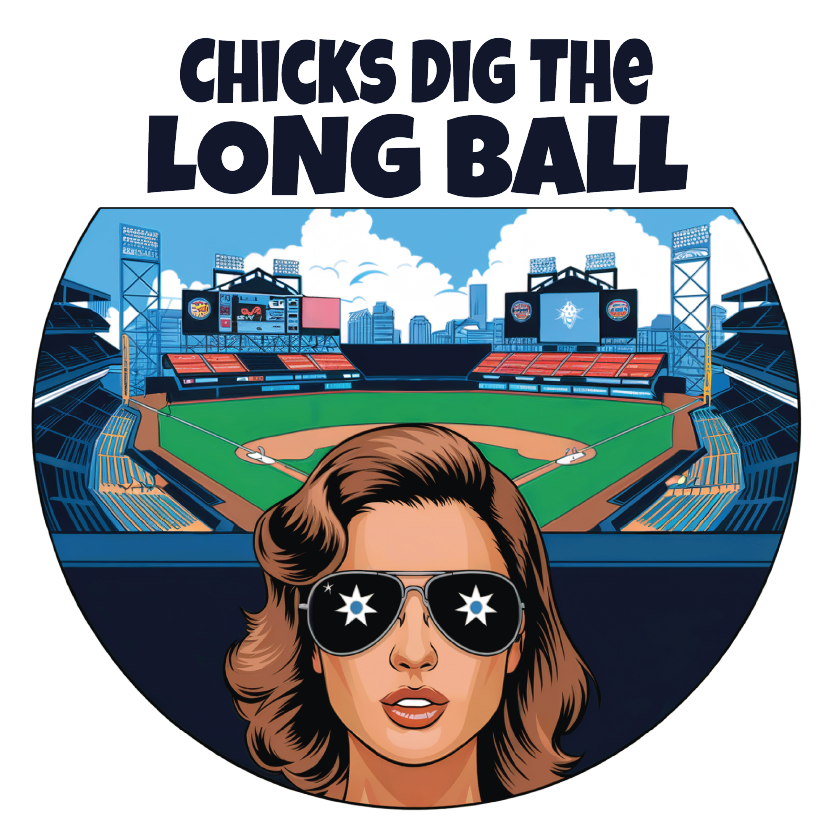 Chicks Dig Long Ball Youth Hoodie