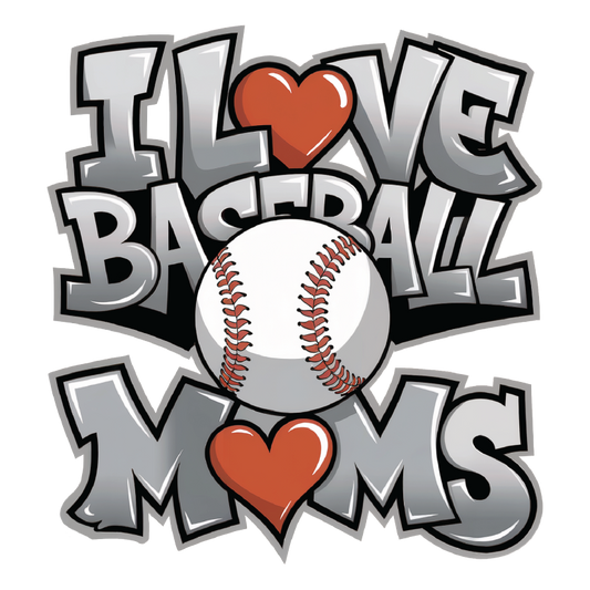 I Love Baseball Moms Youth T-Shirt